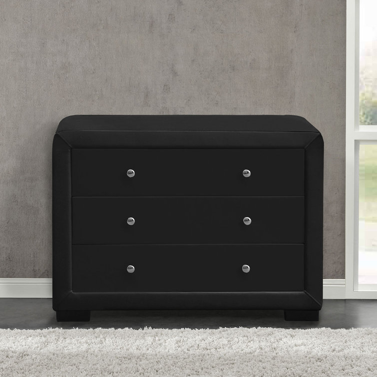 Ebern Designs Jaileah 3 Drawer Chest of Drawers Wayfair.co.uk